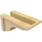 Ekena Millwork 5"W x 10"D x 5"H Wide Bryant Rough Cedar Woodgrain TimberThane Corbel, Primed Tan CORUR05X10X05BRYRCPR - alternate 5